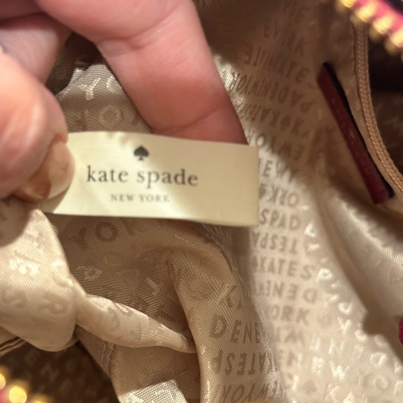 EUC Kate Spade $398 Cruiser Allen St Raquelle Leather Tote Bag Plum Red - Picture 13 of 14